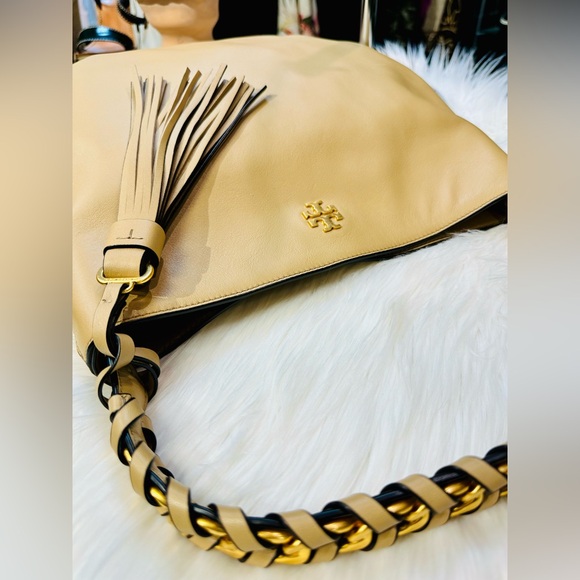 TORY BURCH BROOKE HOBO, shoulder bag Savannah Tan. - Picture 6 of 11